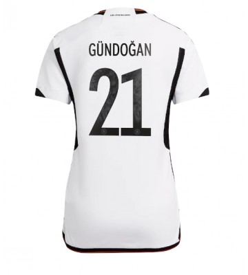 Tyskland Ilkay Gundogan #21 Replika Hjemmebanetrøje Dame VM 2022 Kortærmet